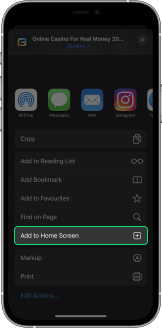 Pwa instruction iOS Safari